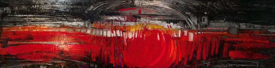 Huile sur Toile d'Aléos N° 54 (200 x 55)