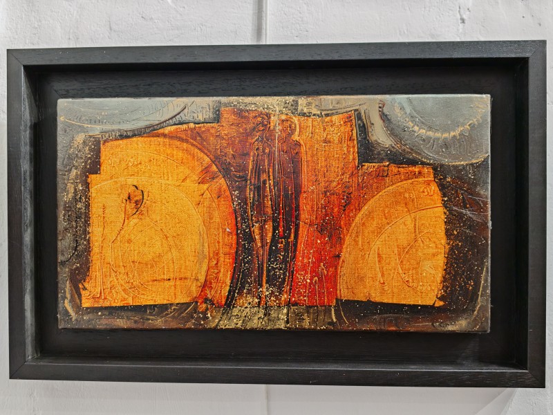 N°86 - Huile sur Toile d'Aléos - Dimensions 27x50 cm