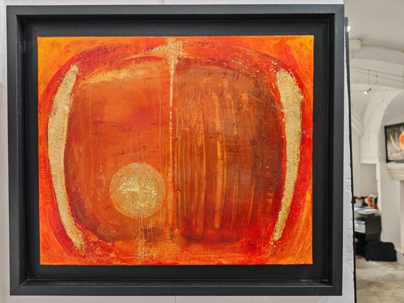 N°90- Huile sur Toile d'Aléos - Dimensions 46x55 cm