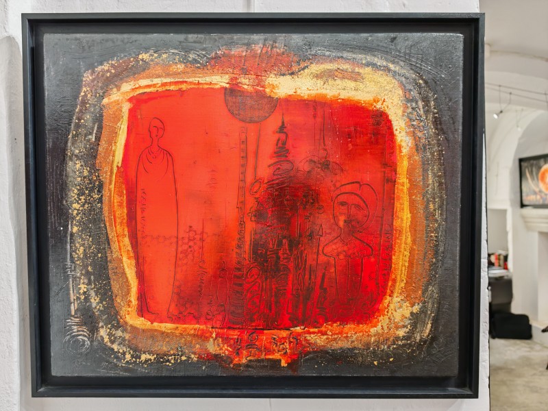 N°93 - Huile sur Toile d'Aléos - Dimensions 54x65 cm