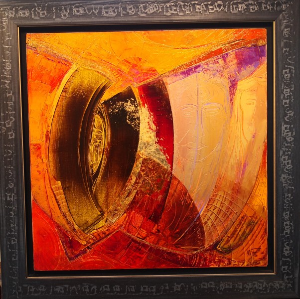 N°103 - Huile sur Toile d'Aléos - Dimensions 80x80 cm - Références 80D80A151