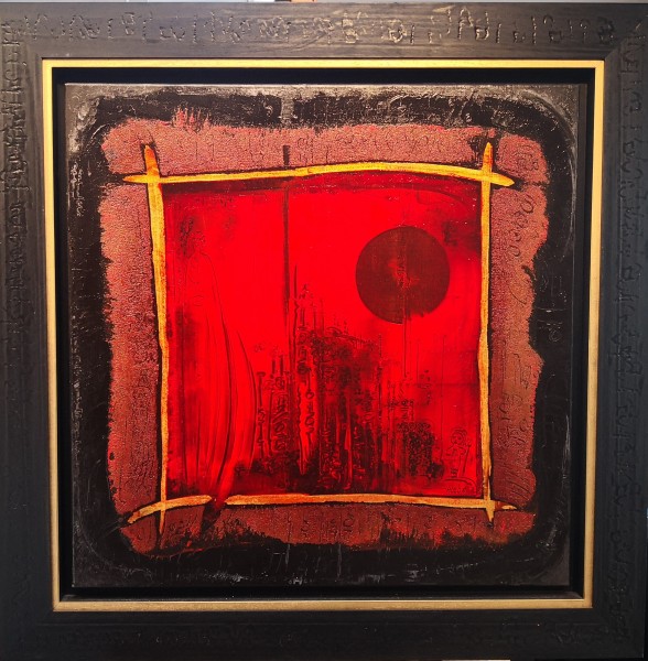 N°105 - Huile sur Toile d'Aléos - Dimensions 80x80 cm - Références 80L80A542