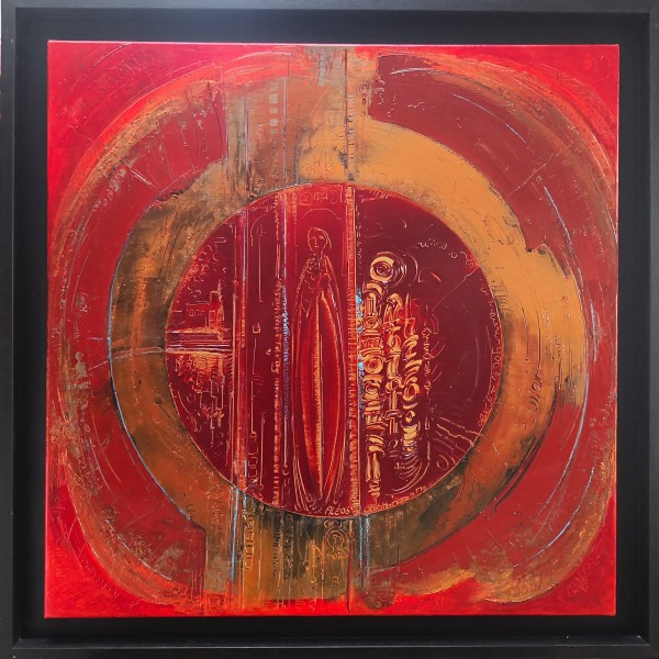 N°109 - Huile sur Toile d'Aléos - Dimensions 80x80 cm - Références 80M80A101