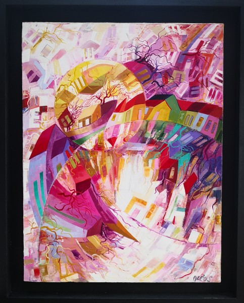 N°151 - Huile sur Toile d'Aléos - Format 15P - Dimensions 65x50 cm - Références 65AB50A361