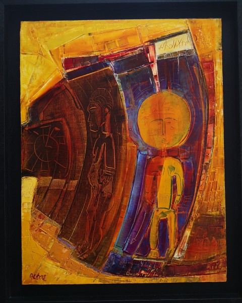 N°194 - Huile sur Toile d'Aléos - Format 15P - Dimensions 65x50 cm - Références 65C50A801