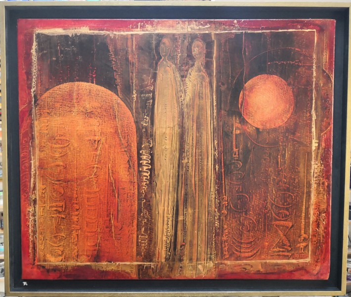 N°216 - Huile sur Toile d'Aléos - Format 15F - Dimensions 54x65 cm - Références 65JM54A136