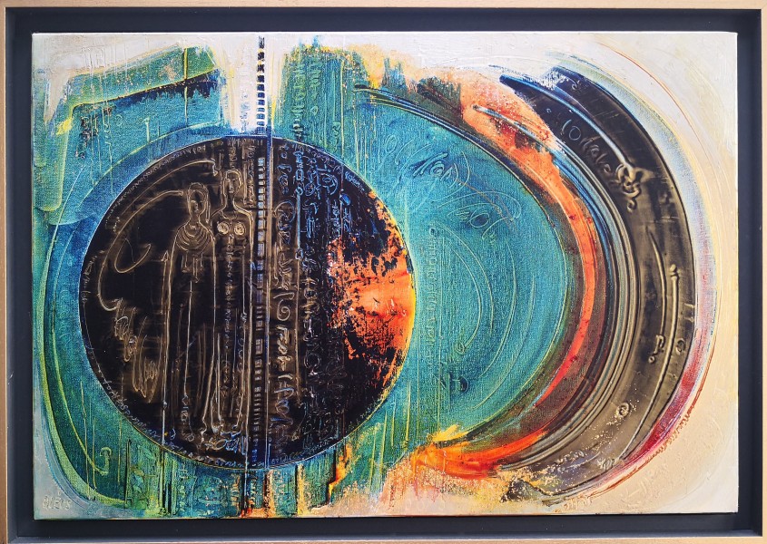 N°196 - Huile sur Toile d'Aléos - Format 20M - Dimensions 73x50 cm - Références 73J50A116