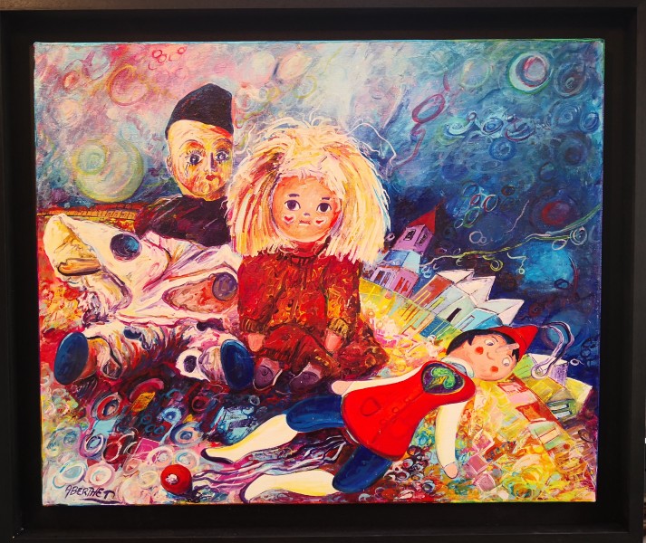 N°148 -- Huile sur Toile d'Aléos - Format 20F - Dimensions 73x60 cm - Références 73AB60A355