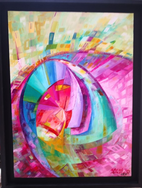 N° 119 - Huile sur Toile d'Aléos - Format 25P - Dimensions 81x60 cm - Références 81AB60A358